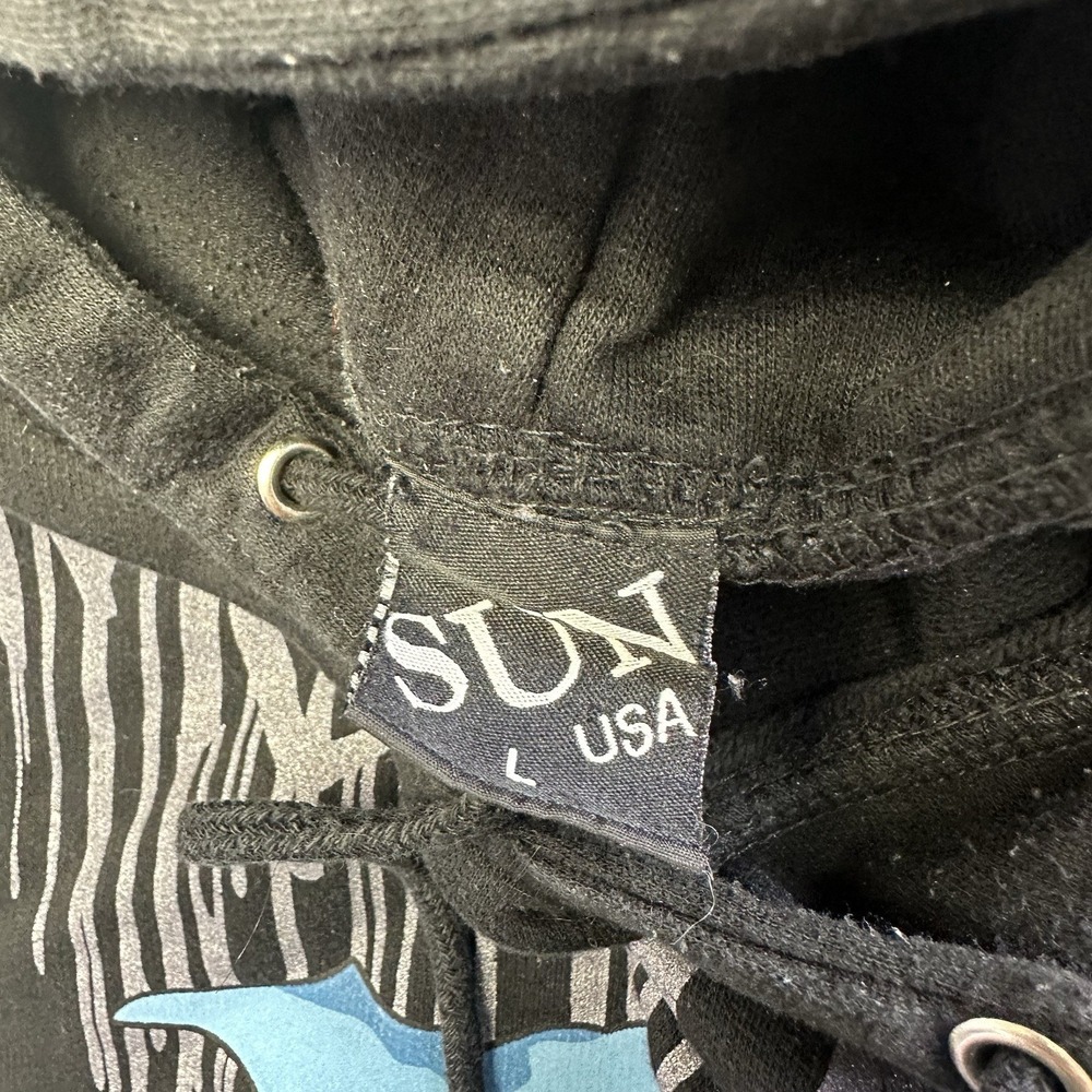 Vtg Y2K 2000s Monster Energy Drink Logo Pullover Hoodie Mens Large Sleeve Print - Picture 8 of 10